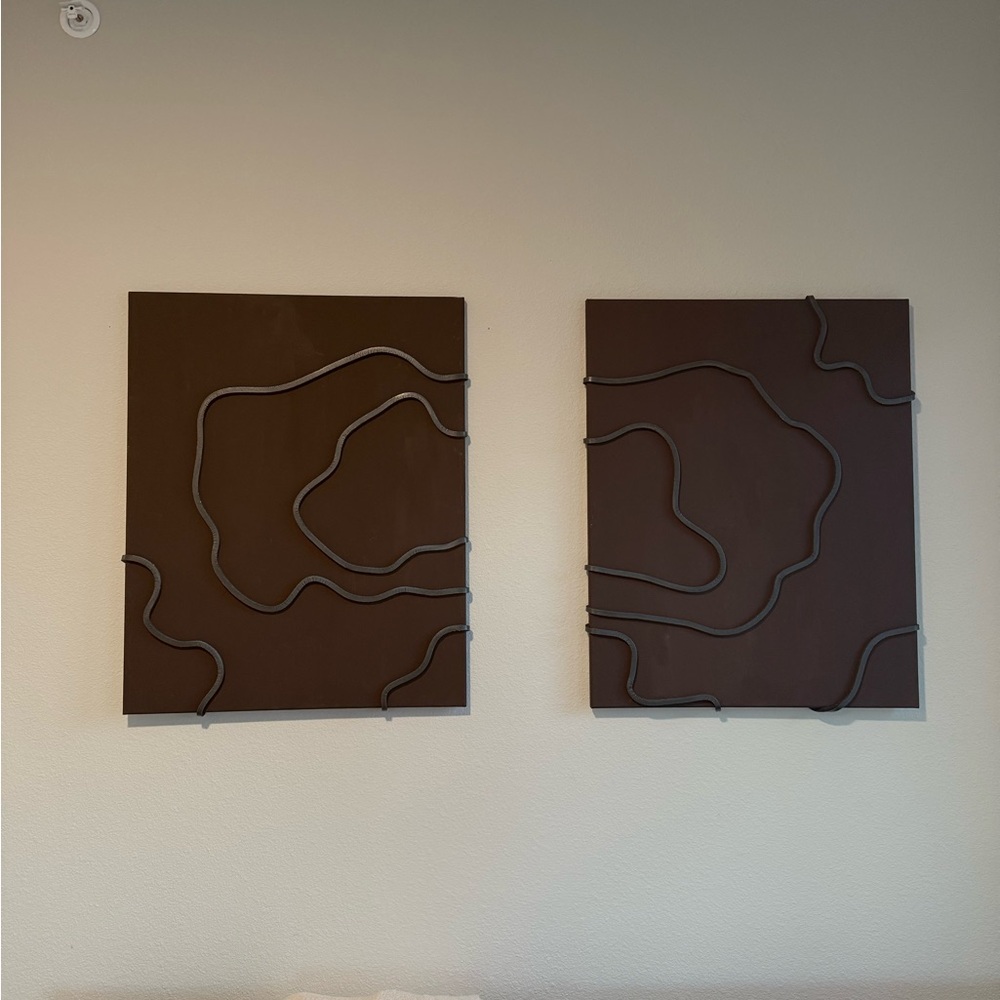 Modern Brown Wall Art Decor